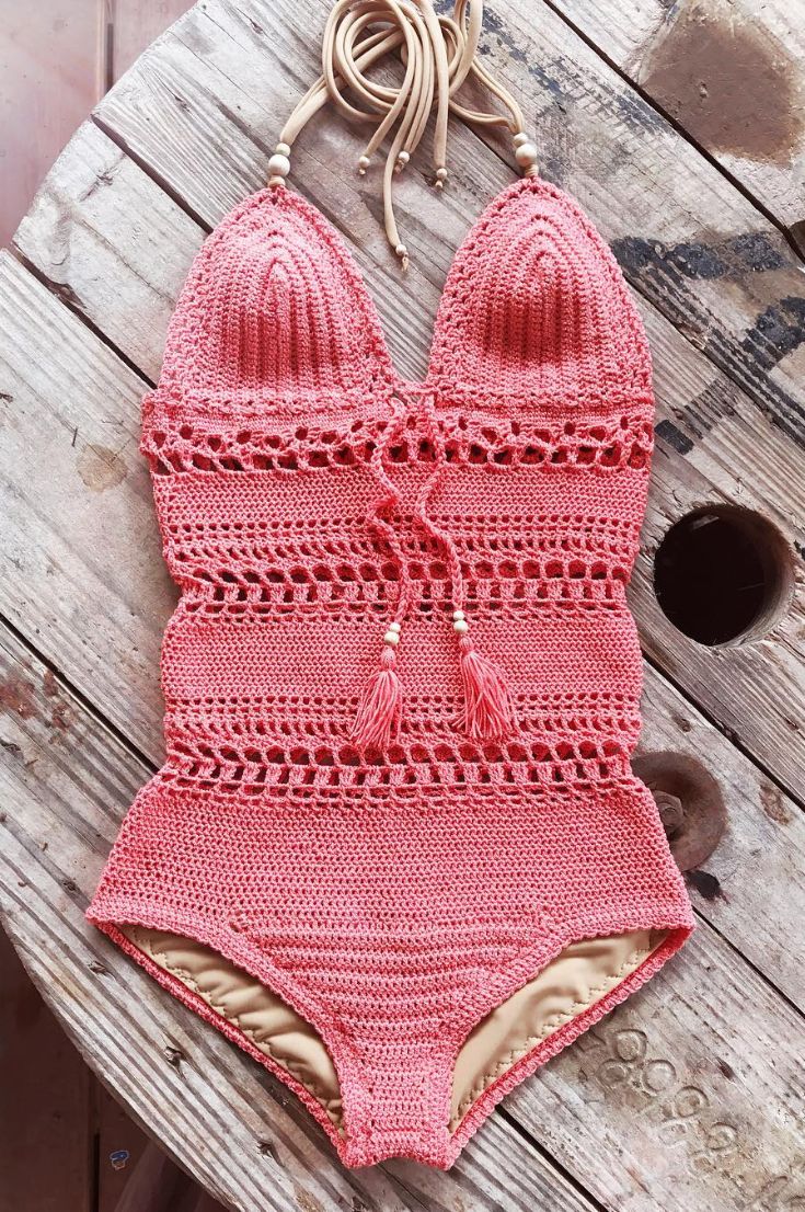 Crochet Swimsuit 30 Beautiful Beach Knitted Swimsuit Patterns You Must Knit Today New 2019 