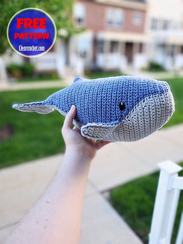 blue whale crochet pattern