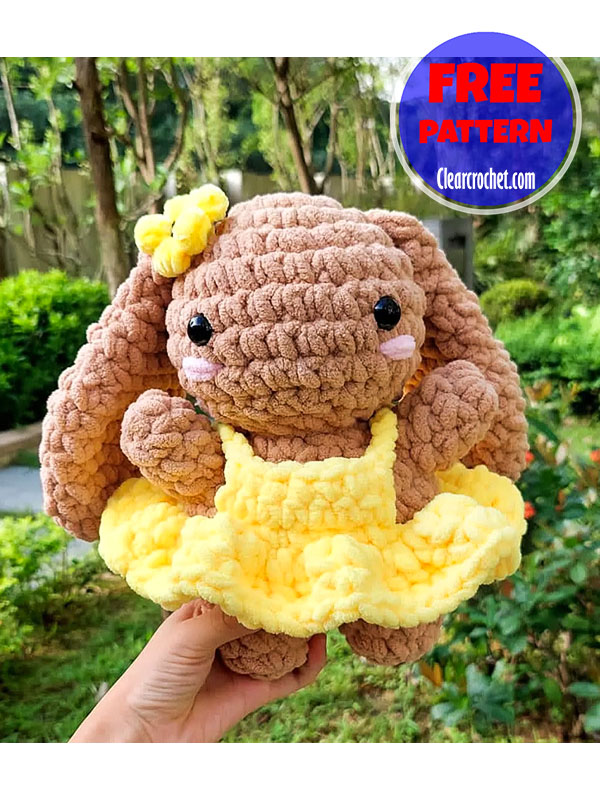 chubby plush bunny crochet pattern