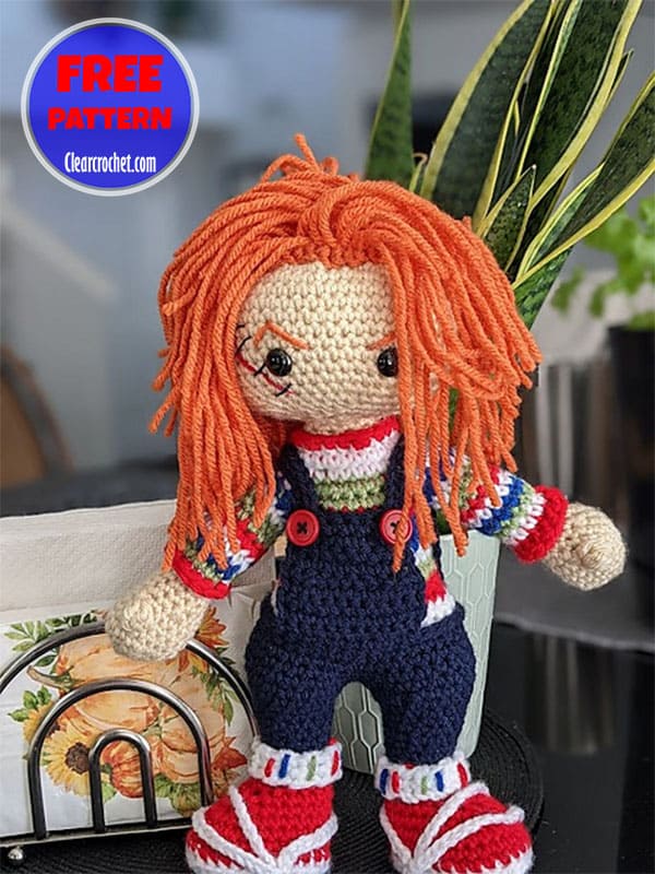 crochet chucky doll​