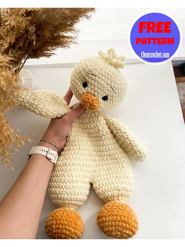 crochet duck snuggler pattern