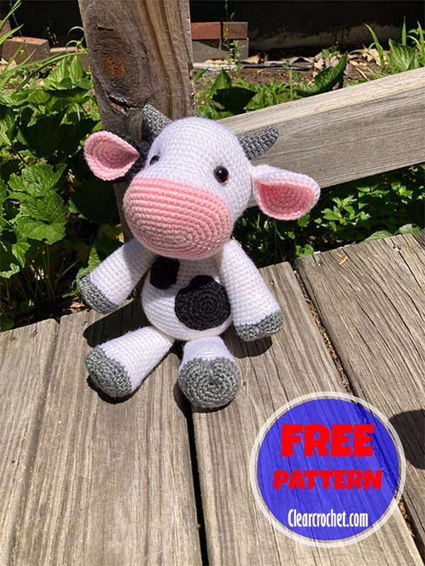 cute cow crochet pattern