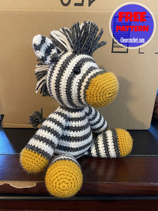 easy crochet zebra pattern