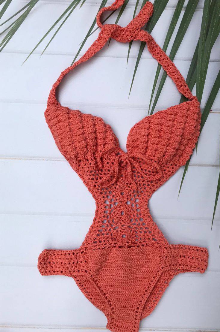 Crochet Swimsuit; Cute Stylish Knitted Bikini And Swimwear Model Ideas ...