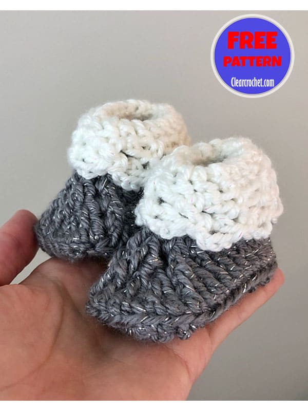 love newborn crochet baby booties