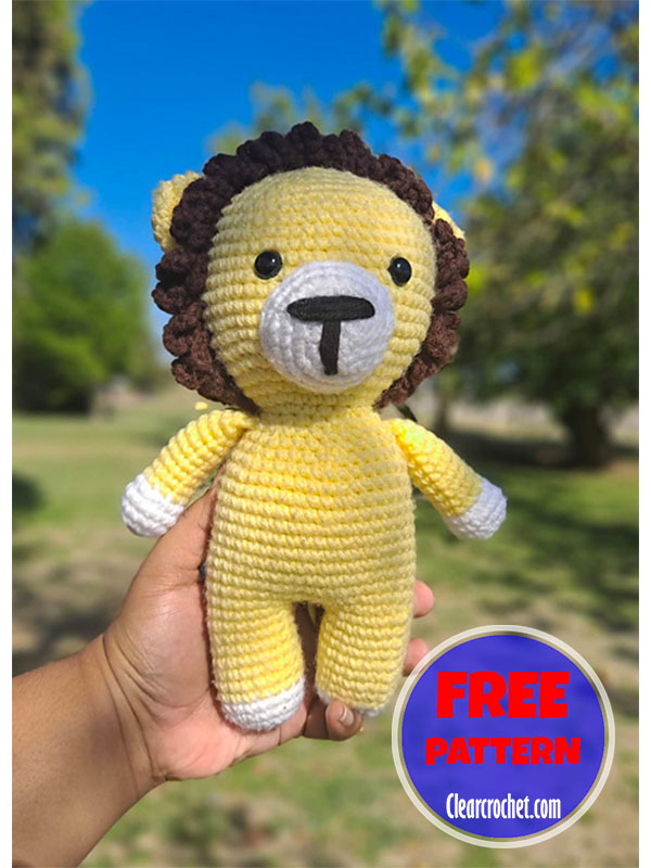 mini crochet lion pattern