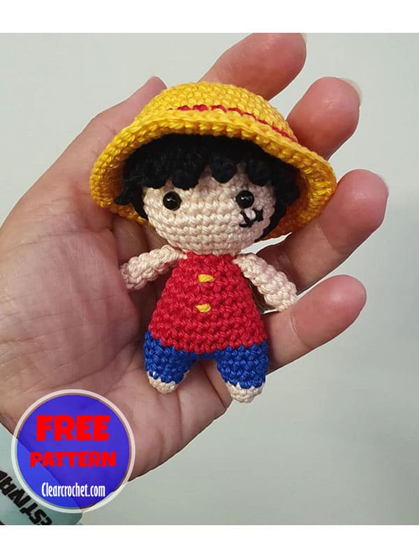 one piece character amigurumi crochet luffy