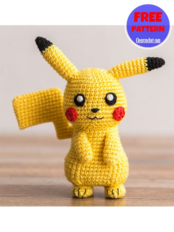 pikachu crochet pattern