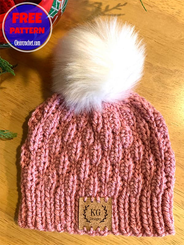 ripple slouchy beanie hat crochet pattern