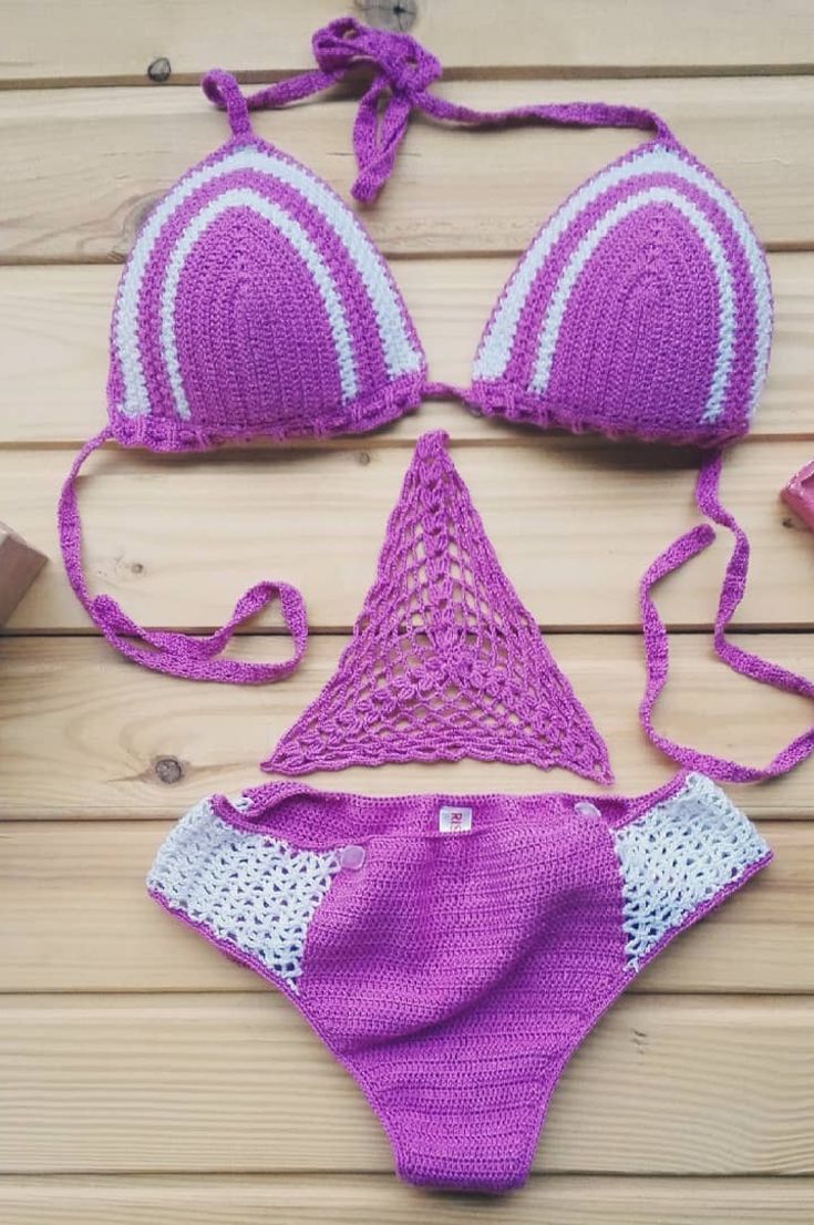 Crochet Swimsuit; Cute Stylish Knitted Bikini And Swimwear Model Ideas ...