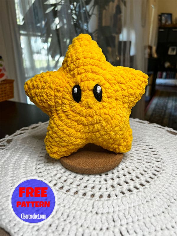 star pillow crochet pattern