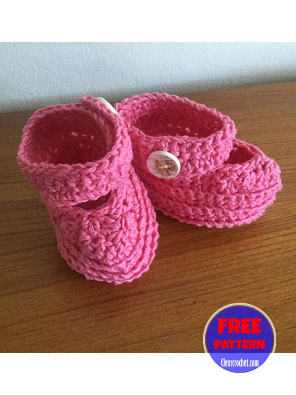 tiny baby booties crochet pattern