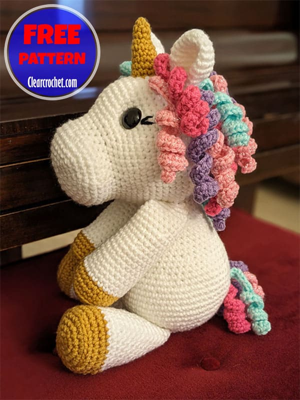 unicorn amigurumi free pattern