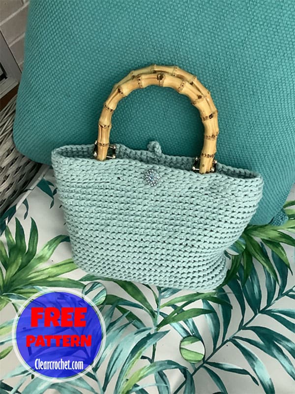 casual chunky crochet handbag pattern