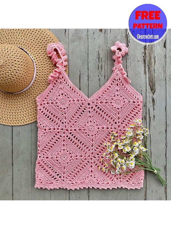 crochet daisy tank top pattern