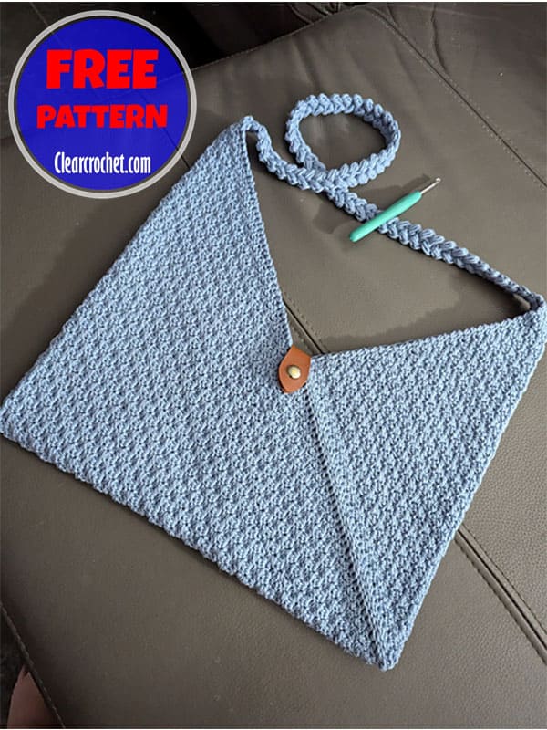 rectangle crochet shoulder bag