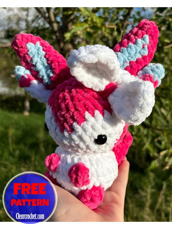 Amigurumi crochet sylveon free PDF pattern (2)