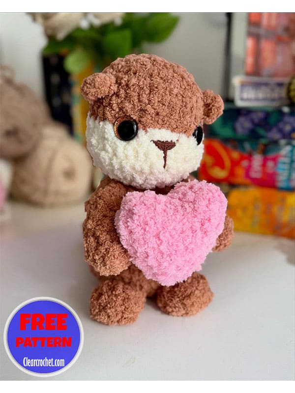 Free otter crochet pattern pdf free for beginners (2)