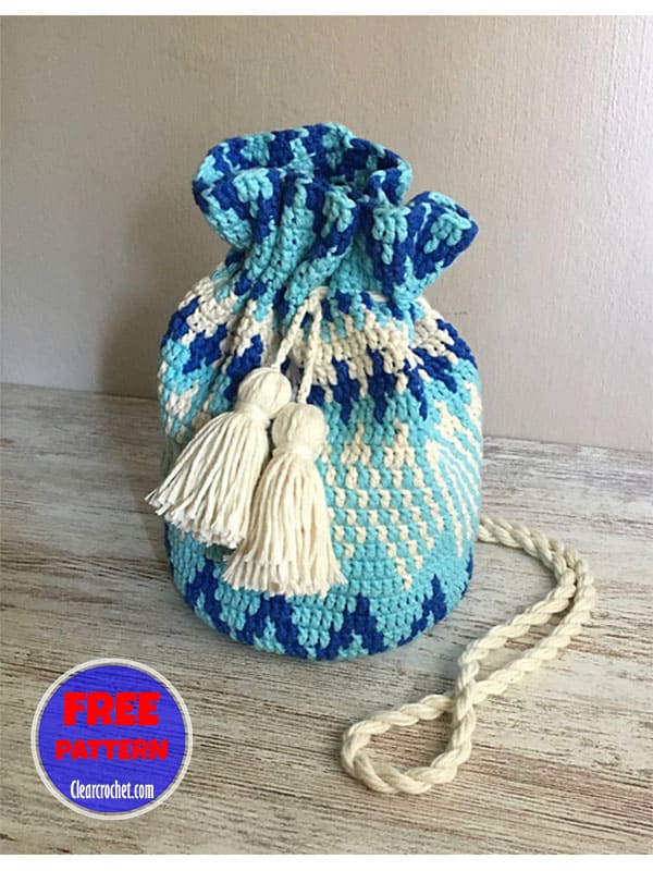 Tapestry stitch crochet drawstring bag free pattern (2)