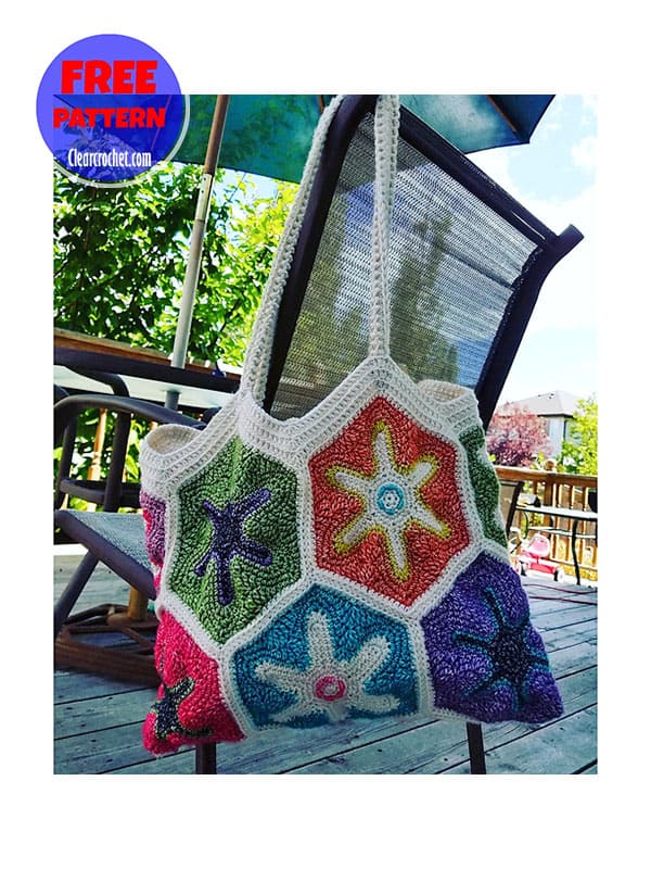 free starfish beach bag crochet pattern (2)